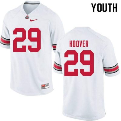 NCAA Ohio State Buckeyes Youth #29 Zach Hoover White Nike Football College Jersey LPK7645OH